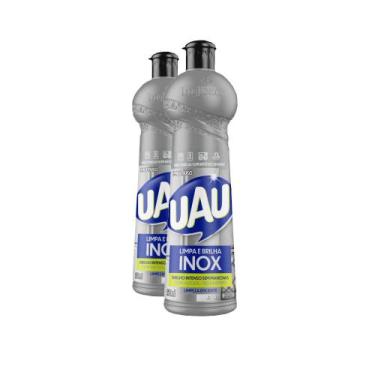 Imagem de Kit 2 Limpador Uau Limpa Inox Especialidades squeeze 500ml - Seu espec