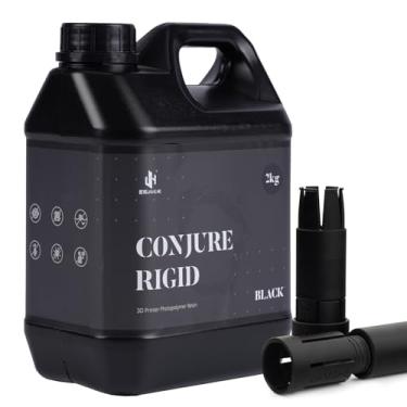 Imagem de Chitu Systems Conjure resina rígida com recursos semelhantes à engenharia para impressão de resina de gadgets funcionais, baixo encolhimento para impressão 3D LCD de figura articulada (preto, 2000 g)