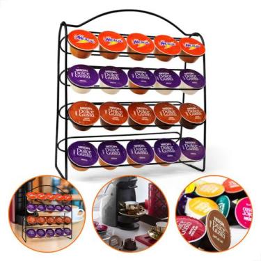 Imagem de Porta Cápsulas Organizador Dolce Gusto Preto 40 Cápsulas - Nico Store 