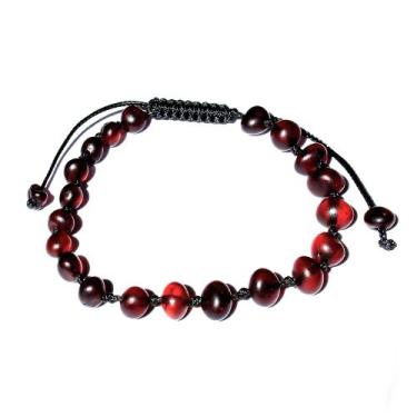 Imagem de Pulseira e Tornozeleira Regulável (15cm) Âmbar Báltico Cereja Não Poli