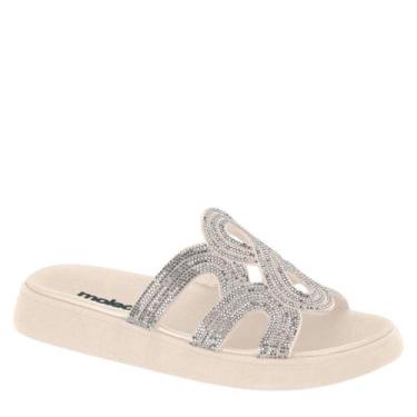 Imagem de Tamanco Casual Feminino Moleca Confortável Original 5469.134, Creme, C