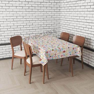 Imagem de Toalha De Mesa Retangular Impermeavel Termica Estampa Festa - Vip Capa