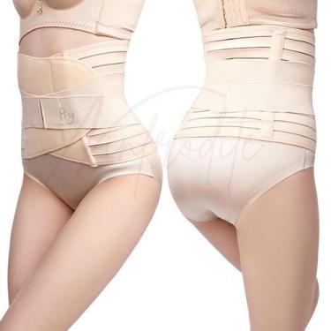 Imagem de Cinta Compressiva Ajustável Modeladora Cintura Abdominal Hb - Moda Ínt