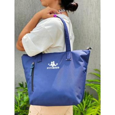Imagem de Bolsa Shopper Nylon CASAL FITNESS de Ombro Clean Esportiva Academia Ba
