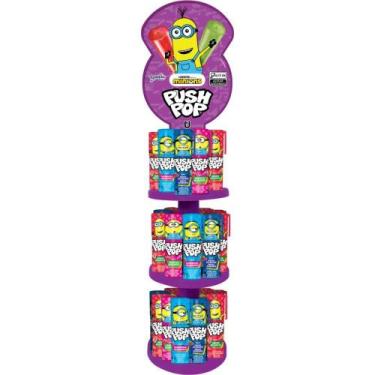 Imagem de Doce PUSH POP Minions Torre Display com 30 - Bazooka CANDY