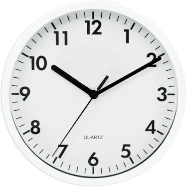 Imagem de Relógio de Parede Branco Redondo 20CM - Yangzi