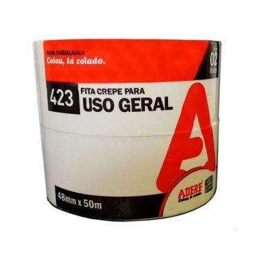 Imagem de Kit 5x Fita Crepe Para Uso Geral 48x50m Adere