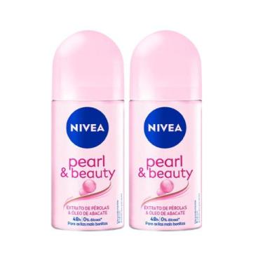 Imagem de Kit 2 Desodorante Antitranspirante Nivea Roll On Pearl & Beauty 50ml