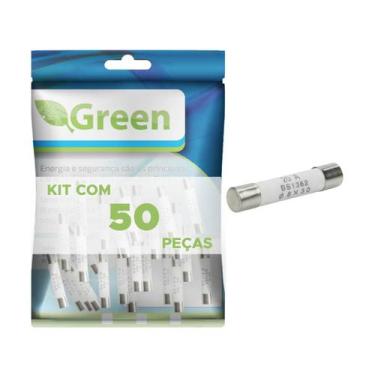 Imagem de 50x Fusível Cerâmico Para Forno Microondas 20 Amp - Green, 045-8820