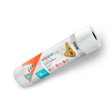 Imagem de Rolo Gofrado Transparente para Vácuo 28cm x 5m Pacote - Selovac