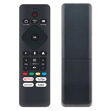 Imagem de URMT26CND001 RF439A Novo controle remoto de voz de substituição adequado para Philips 4K LED Smart TV 50PFL5766/F7E 43PFL5766/F7E 65PFL5766/F7E 65PUL7472/F7 50PFL5766/F7 32PFL5505/F7 65PFL5 766/F6