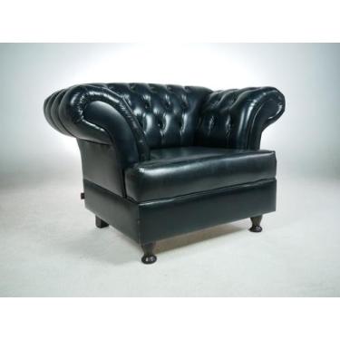 Imagem de Poltrona Cadeira Decorativa Imperador Chesterfield - NOVO ENCANTO