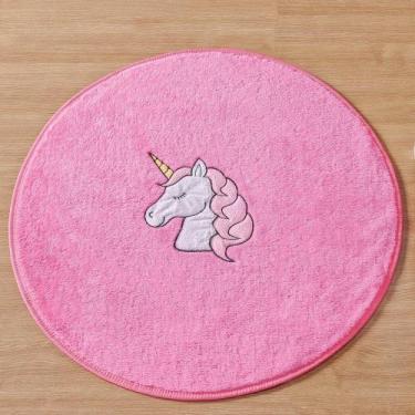 Imagem de Tapete Infantil Unicórnio Rosa - Bordados Ricardo