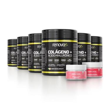 Imagem de 6 Potes Colágeno Verisol + Creme Facial Dia e Noite - Renova Be, 6 - F