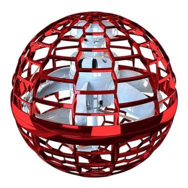 Imagem de Spinner Voador Led Flynova Pro Bola Esfera Mini Drone Vermelho - DM TO