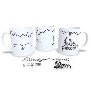 Imagem de Canecas de Porcelana Personalizada Páscoa Encanto e Doçura em Cada Gole
