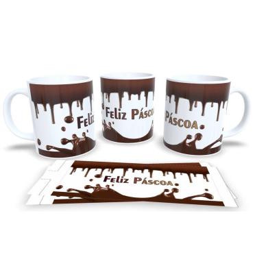 Imagem de Canecas de Porcelana Personalizada Páscoa Presentes Criativos e Cheios de Carinho