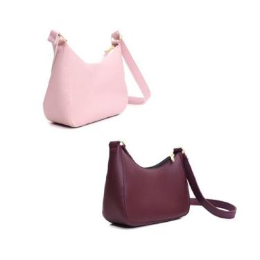Imagem de Kit 2 Bolsa Feminina Pequena Tiracolo Clucth Elegante Compacta Festa -