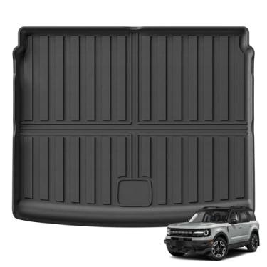 Imagem de Compatível com Bronco Sport 2024-2021 TPE 3D Tapetes de carro Forro de carga Almofada de porta-malas Tapete preto Almofadas para os pés Leme esquerdo para todos os climas(Bronco Sp Trunk 1P)