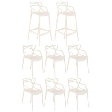 Imagem de [encerrado] Kit 6 Cadeiras + 2 Banquetas Altas Masters Allegra
