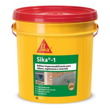 Imagem de Sika - 1 Aditivo Impermeabilizante Cimento Concreto 18 Litros