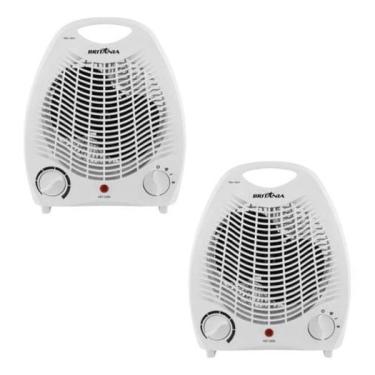 Imagem de Kit 2 Aquecedores Eletricos Britania Ab1100N 2000W 110V