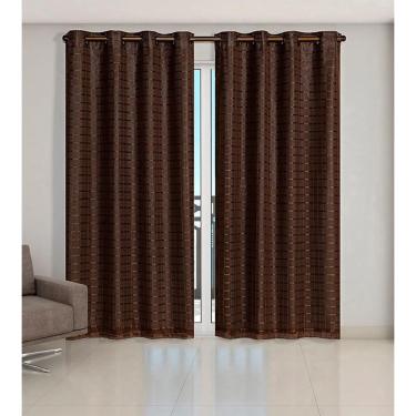 Imagem de Cortina Voil Xadrez Sala, Quarto E Cozinha 4,00 X 2,80