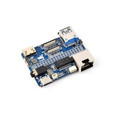 Imagem de Waveshare Nano Base Board (B), compatível com Raspberry Pi Compute Module 5, mesmo tamanho do CM5, placa base para módulo de computação 5 Lite/eMMC