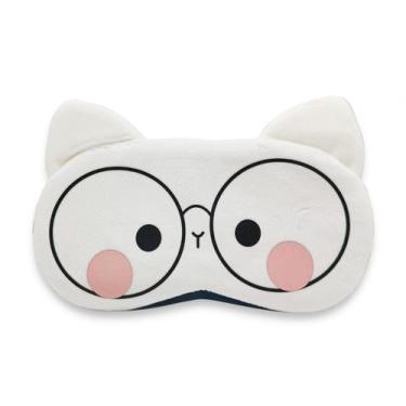 Imagem de Máscara Para Dormir Gato Óculos Gel Térmico Reduz Olheiras - Flash