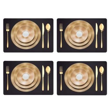 Imagem de 50 Jogo Americano COURO  Impermeável Limpa Facil para MESA - GENERTOY,