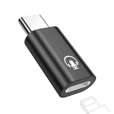 Imagem de Fidioto Adaptador USB C para iPhone (não suporta transferência e carregamento de dados), adaptador de fone de ouvido Lightning USB C macho para fêmea para iPhone 16, iPad Pro, iMac Pro, MacBook 12 e