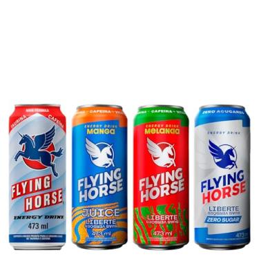 Imagem de Kit Energético Flying Horse Sabores Sortidos 473ml
