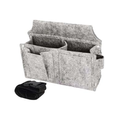 Imagem de Generic Cinto de Ferramentas para Eletricista, Bolsa de Cintura com Diversos Compartimentos, Cinza Claro, Tamanho real