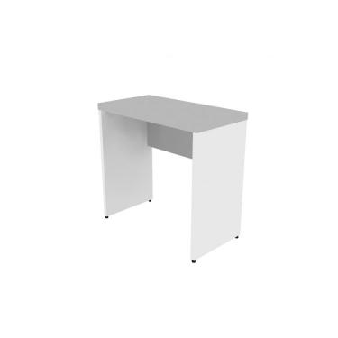 Imagem de Mesa Reta Natus 40mm 80 Cm 42 Cm Bramov Móveis Branco/cinza Cristal