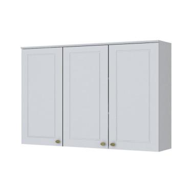 Imagem de Armário Aéreo Americana 3 Portas 120cm Henn Branco