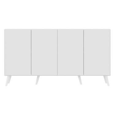 Imagem de Aparador Buffet Retrô Multimóveis Veneza 4 Portas Branco