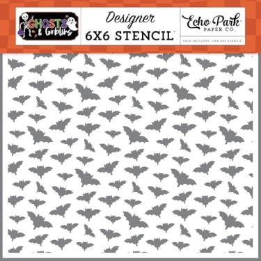 Imagem de Echo Park Paper Ghosts and Goblins: Beware of Bats Stencil, Multi