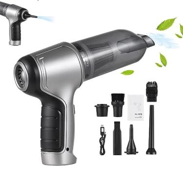 Imagem de Ailgely Aspirador De Pó Portátil Sem Fio Para Carro, Recarregável 19000Pa, Mini Soprador, Limpador Teclado 3 Em 1, Sucção Potente, Filtro Lavável