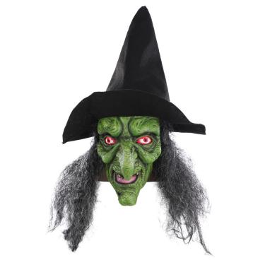 Imagem de Mascara bruxa velha fantasia halloween 47CM