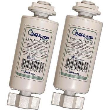 Imagem de Kit 2 Filtro Refil Bebedouro Pressão Coluna Bag Compatível - 24 Horas 