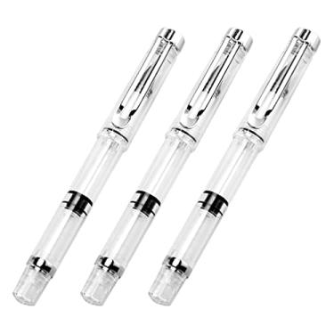 Imagem de 3 Pecas Pincel Caneta Tinteiro Canetas Felpudas Caligrafia Japonesa Escova De Fonte Recarregável Caneta Felpuda Canetas Japonesas Aluna Bolso Plástico Caligrafia Chinesa