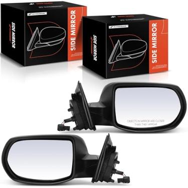 Imagem de A-Premium Par (2) espelhos retrovisores elétricos do lado do motorista e do passageiro - compatível com Honda HR-V HRV 2016-2022 - Espelho retrovisor externo preto dobrável manual não aquecido