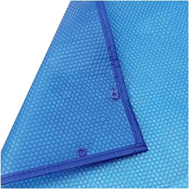 Imagem de Cobertura solar para piscina enseada retangular bolha aquecimento cobertor encerado com ilhós para natação piscinas infláveis no solo