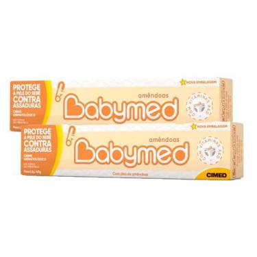 Imagem de Kit 2 Babymed Pomada Contra Assadura Amêndoas 40g