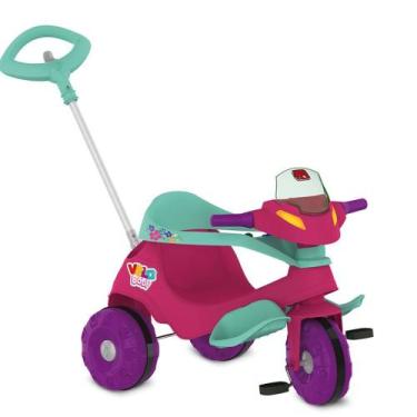 Imagem de Triciclo Bandeirante Velobaby Passeio, Rosa
