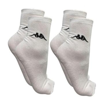 Imagem de Kit 2 pares meia casual algodão kappa cano longo unissex - tam 39-44, 