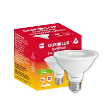 Imagem de Lâmpada LED PAR30 9,8W Bivolt Base E27 Luz Amarela Branco Quente Dimer