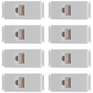 Imagem de Kit 8 Módulo Aria Rede De Dados Rj45 Cat6 Tramontina