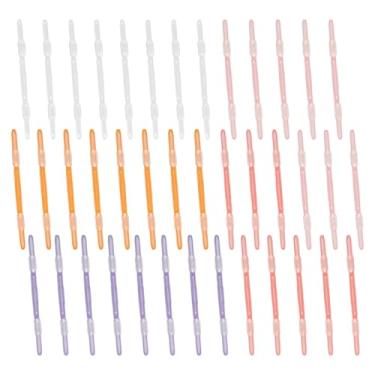Imagem de PATIKIL 40 peças de grampos de encadernação de papel de folha solta, multicoloridos, 2 organizadores de papel de plástico, fixadores de caderno, clipe reutilizável para fichário de pinos para