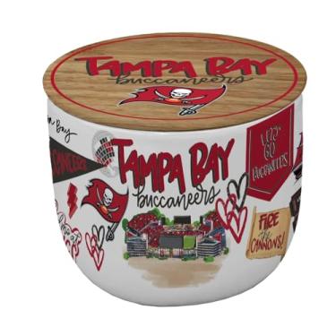 Imagem de Proformance Home Vela de cerâmica NFL Tampa Bay Buccaneers Loco Fan 473 ml